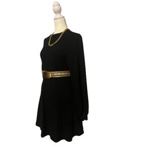 Sincerely Jules for Bandier Black Long Sleeve Sweatshirt Dress Size XS